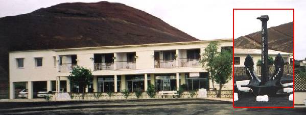 The Ascension Island Services guesthouse with Cross Hill in the background between me and Australia!