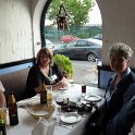 G8BCG, Trish (G3ZYY's XYL), Maria (ZS6NK's XYL) and Paul ZS6NK at the 6M DXer's dinner.