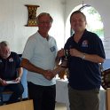Angelo I2ADN being presented with  a cup.