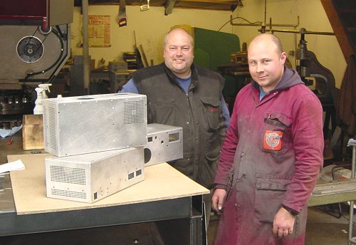 The cases with Graham on the left and ??, the guy that did all the hard work!